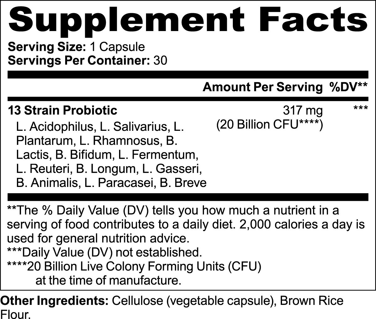 Probiotic Digestive Capsules