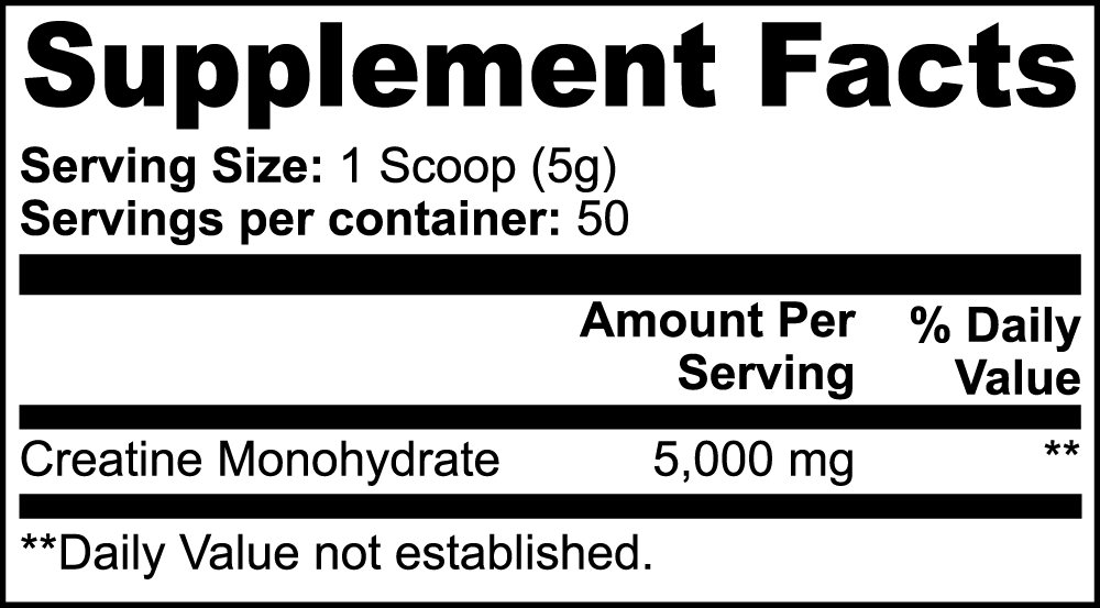 Creatine Monohydrate Strengthening Powder