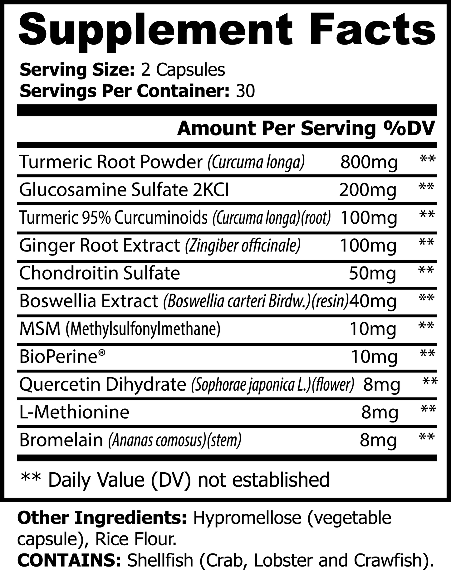 Turmeric Inflammation Support Capsules