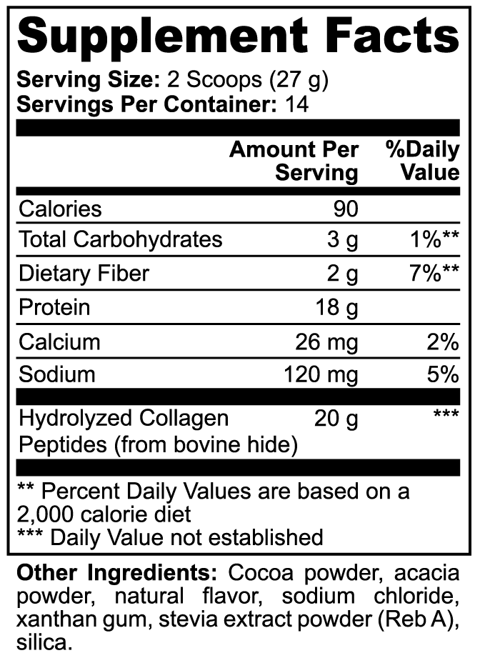 Chocolate Collagen Peptides Powder