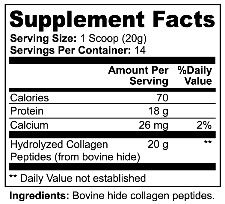 Collagen Peptides Powder Unflavored