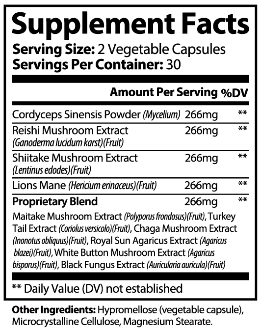 Mushroom Immunity Complex Capsules